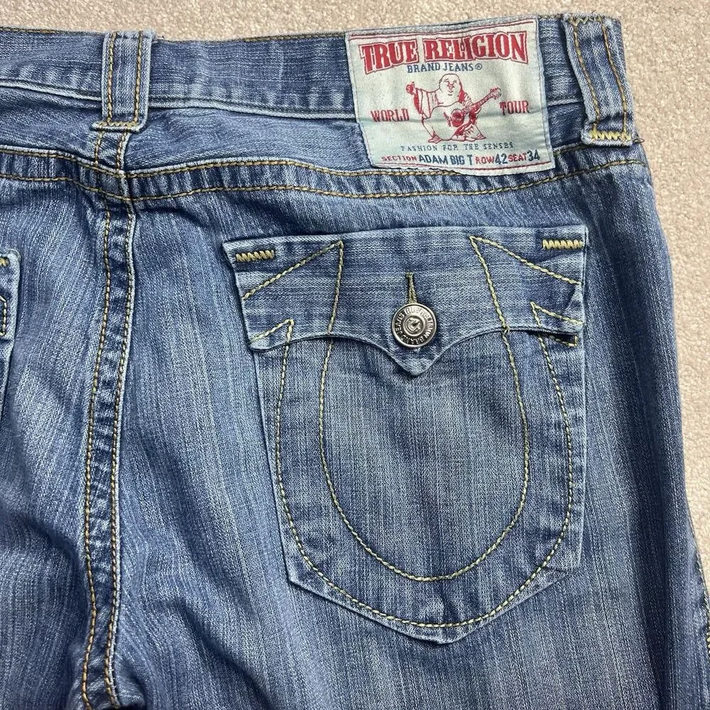 True Religion‎ Adam Big T Jeans Vintage 2007 Made in USA 42/34